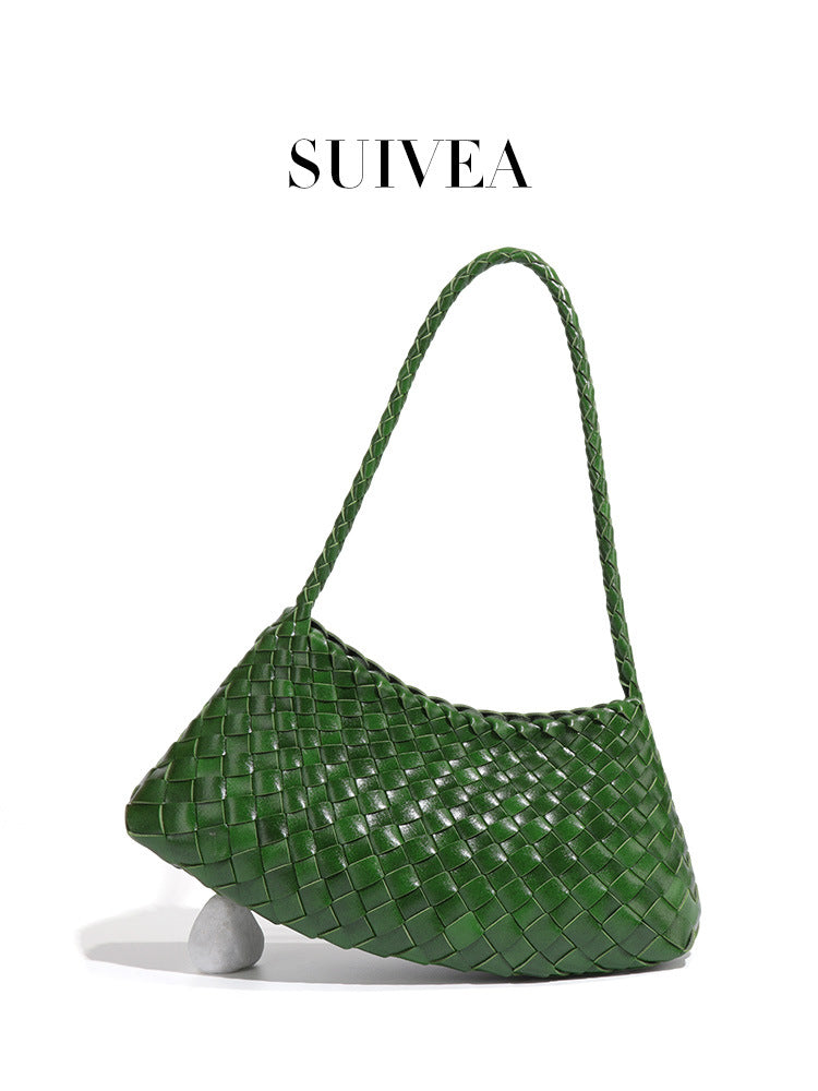 Women's Portable Vegetable Basket Mother Vintage Weave Fashion Women's Handbag