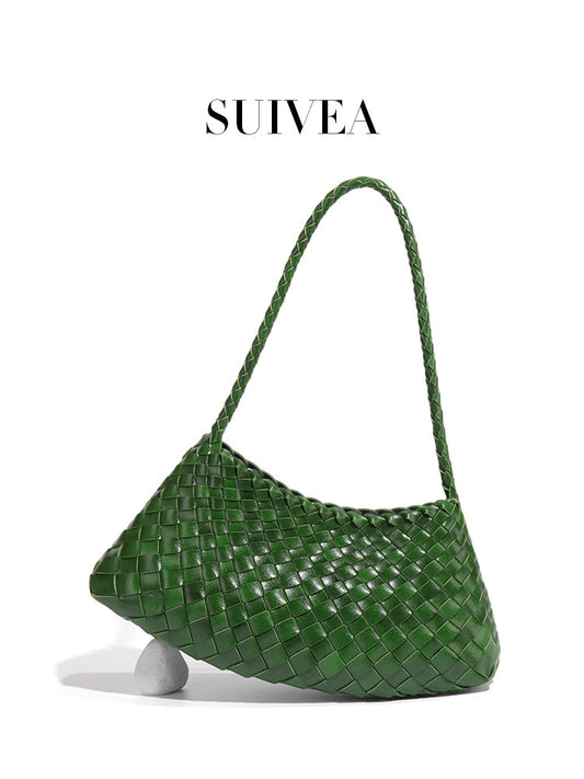 Women's Portable Vegetable Basket Mother Vintage Weave Fashion Women's Handbag