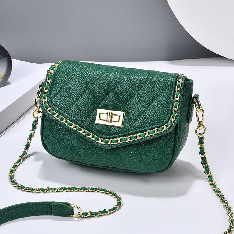 Women's Diamond Pattern Stylish Simple Versatile Design Women's Messenger Bag