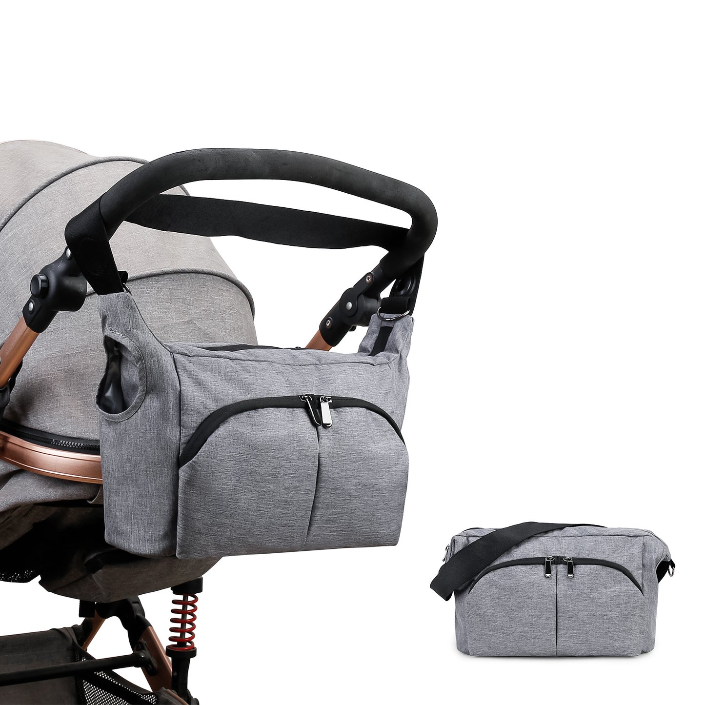 Moms Portable Stroller With Pair Of Hooks Mummy Bag