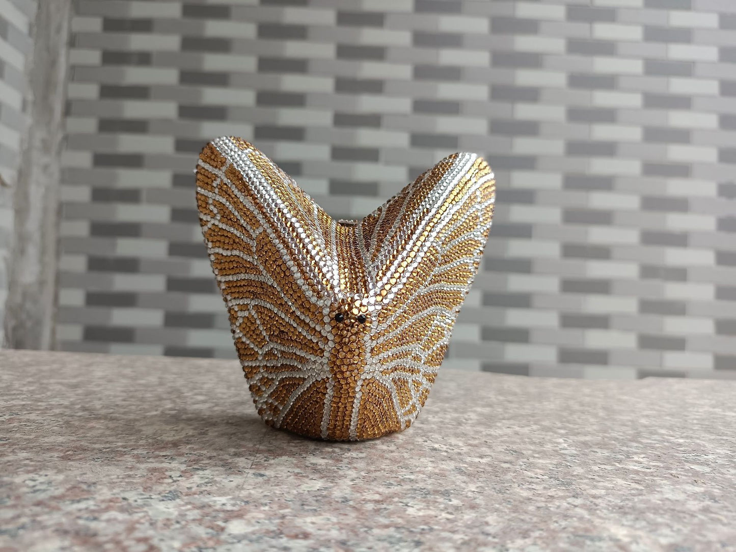 Butterfly Bottoming Drill Clutch Party Banquet Dinner Bag