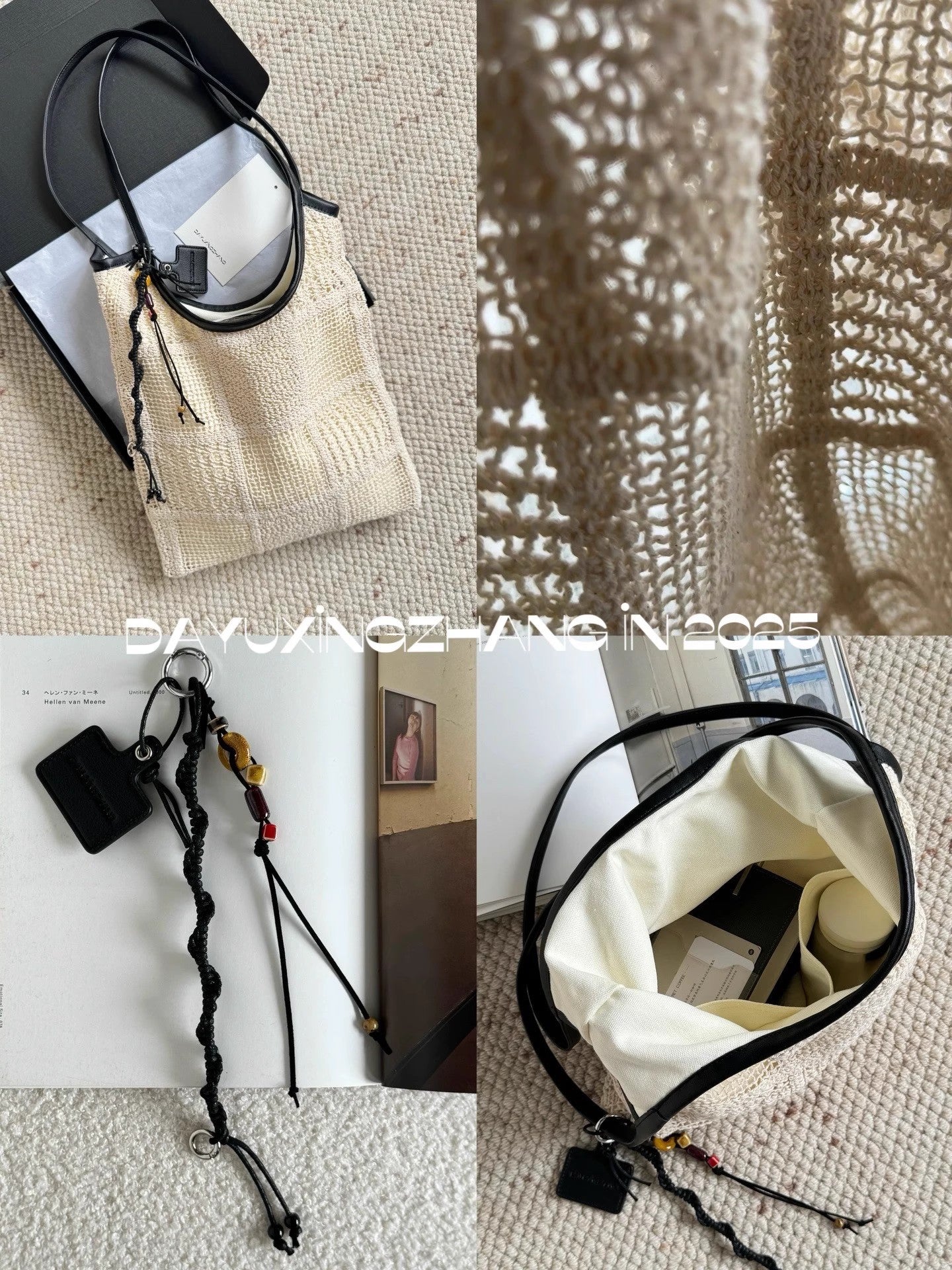 Food Family Name Zhang Homemade Summer Vacation Series Crocheted Mesh Bags