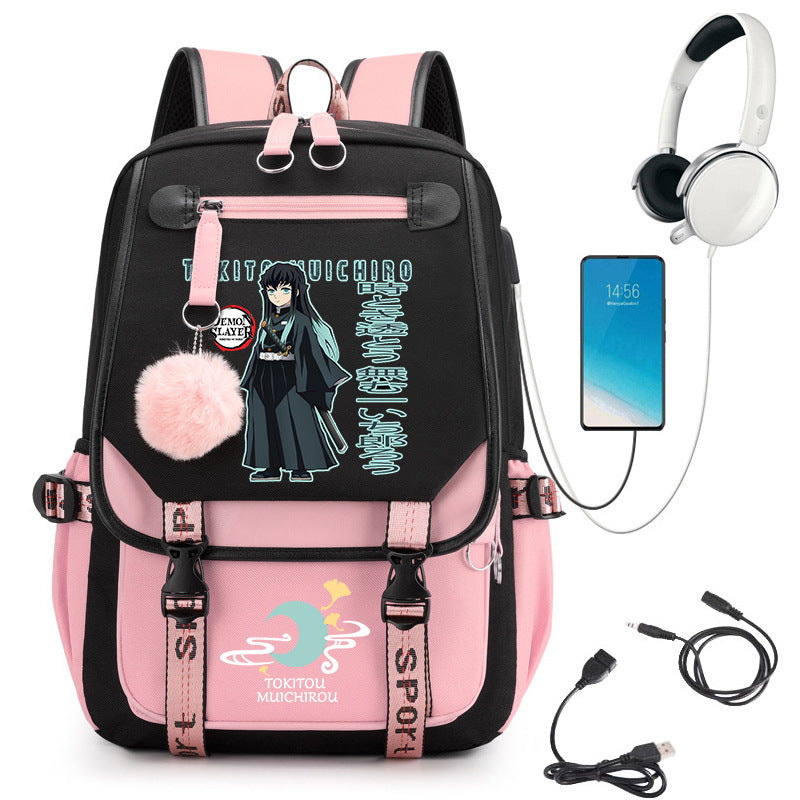 No Hours Transparent High University Style Large College Student Schoolbag