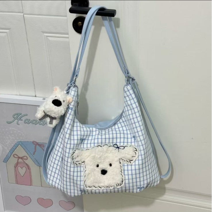 Women's Cute Western Highland Plaid Fashion Large Bags