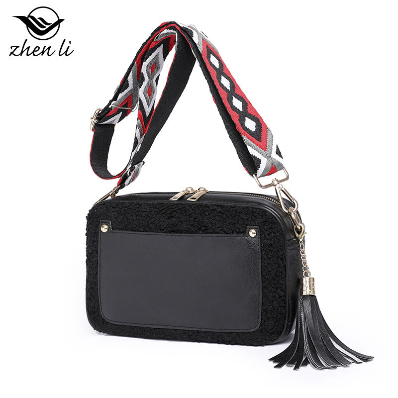 Unique Stylish Women's Fashion Plush Winter Women's Messenger Bag