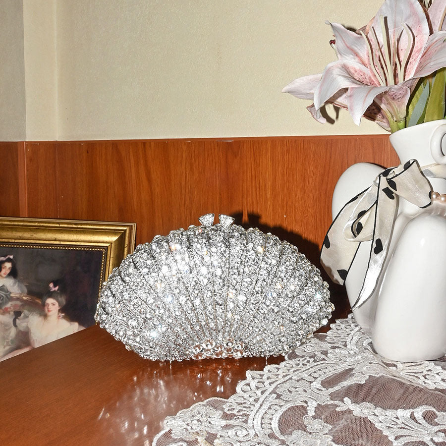 Elegant Simple Light Luxury High-grade Crystal Women's Clutch