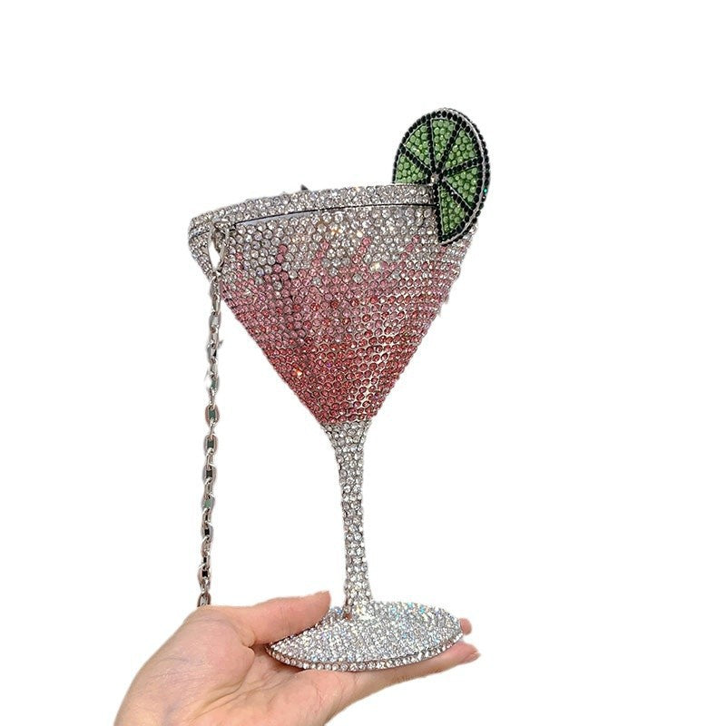 Fashion Creative High Sense Cocktail Goblet Women's Messenger Bag