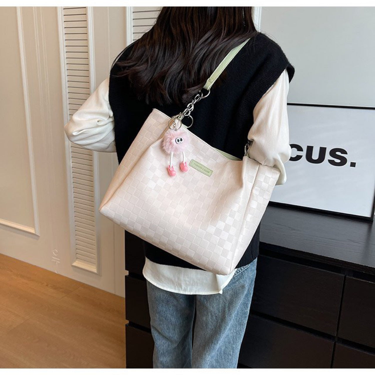 Large Capacity Totes College Class Commuter Women's Shoulder Bag