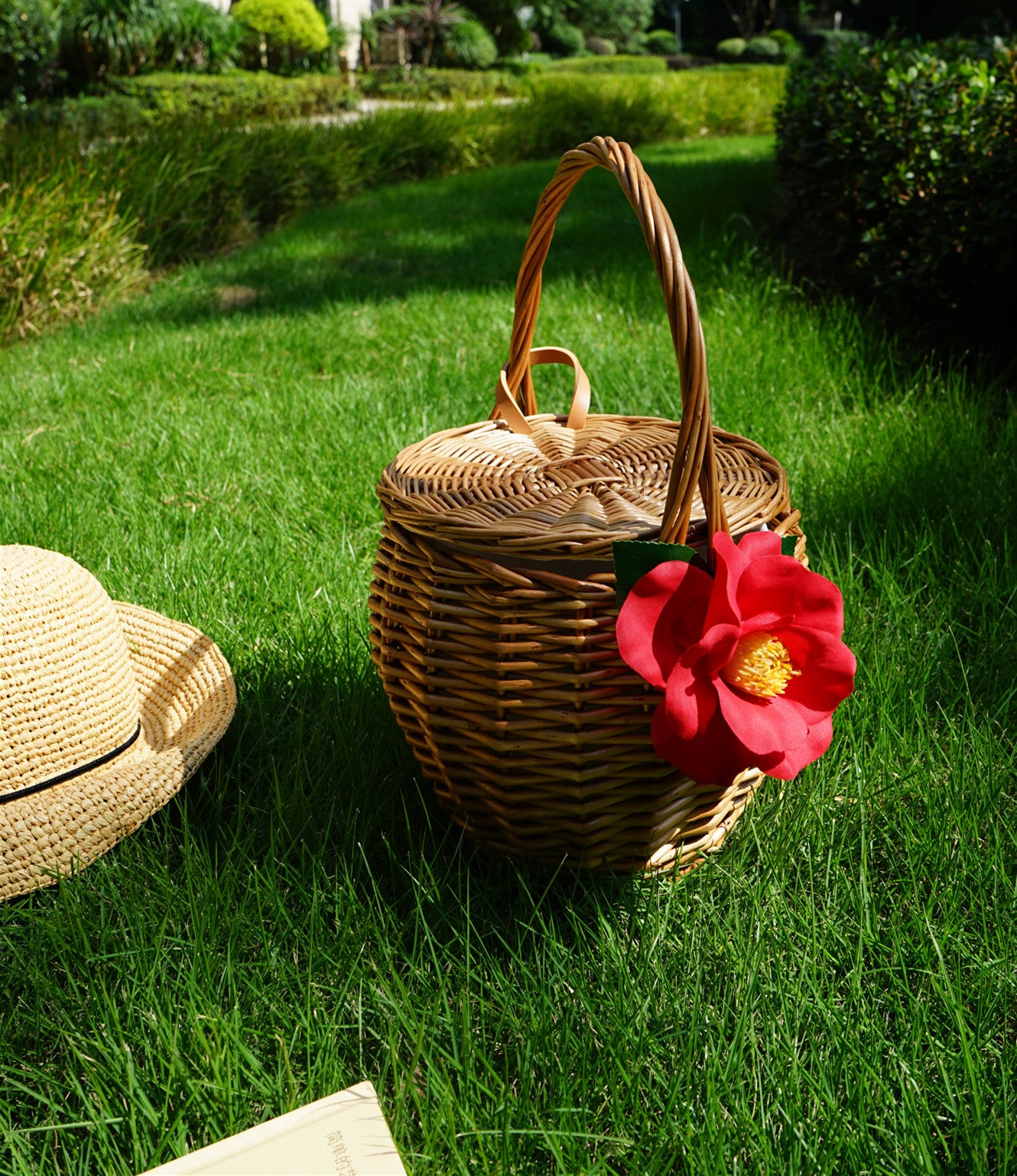 Basket Picnic Straw Woven Female Summer Holiday Pastoral Women's Handbag