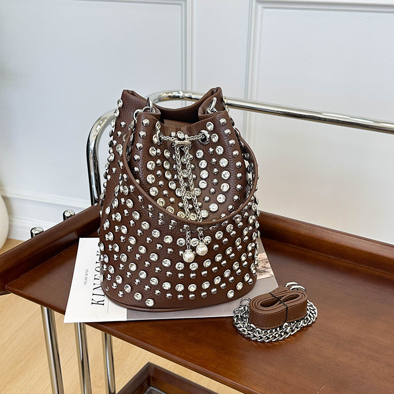 Street Trend Punk Chain Female Autumn Personality Texture Women's Messenger Bag