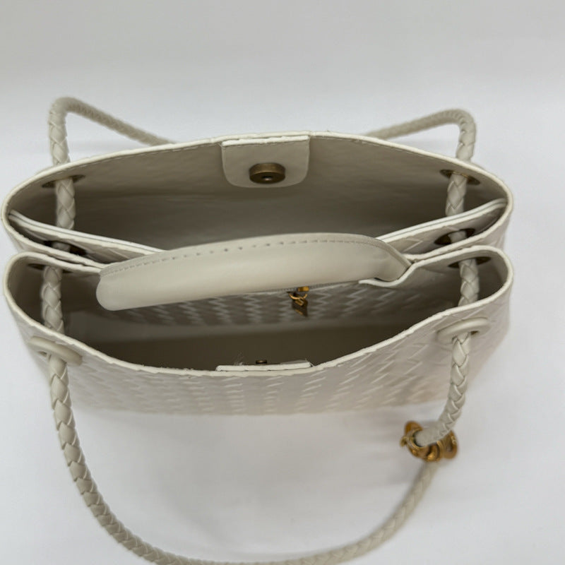 Women's Fashion Weaving Simple Textured Popular Women's Shoulder Bag