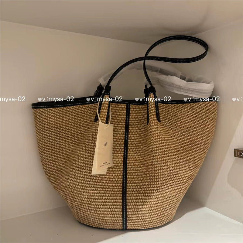 Women's Beach Design Large Capacity Totes Knitted Vacation Bags