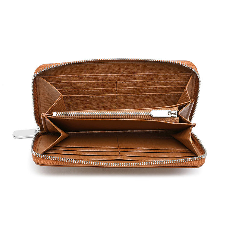 Women's & Men's Genuine Leather Long Cowhide Clutch Men's Wallet