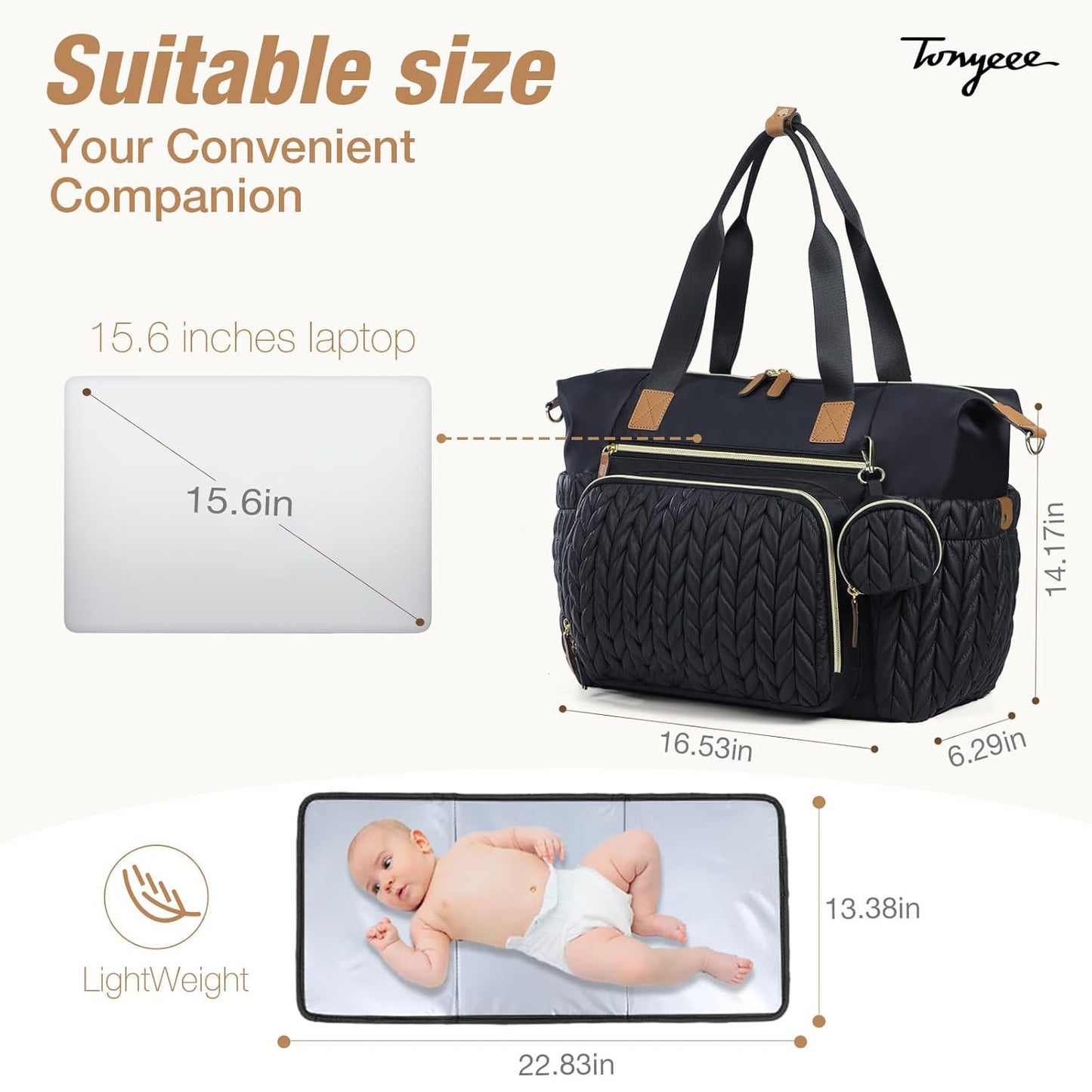 Waterproof Diaper Strap Pacifier Box With Mummy Bag