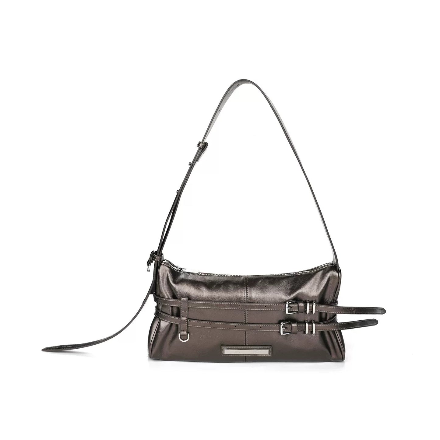 Trendy Niche Pairs Motorcycle Bandage Underarm Tote Bag