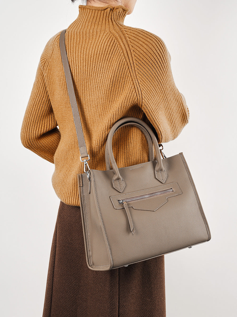 Women's Big Large Capacity Leather Design Advanced Computer Bags