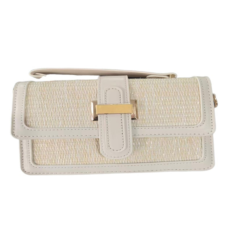 Popular Women's Woven Simple High-grade Beach Small Square Bags