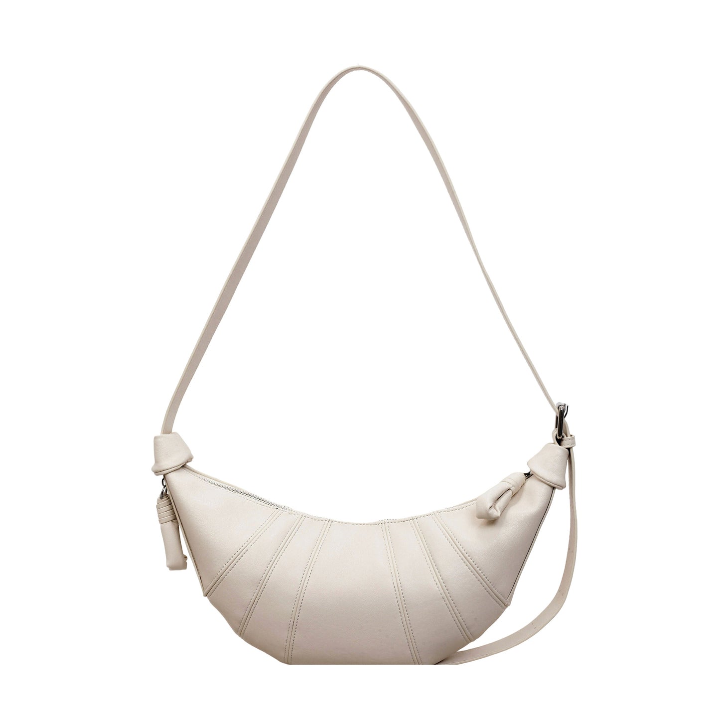 Retro Large Capacity Croissant Trendy Personality Stitching Dumpling Women's Shoulder Bag