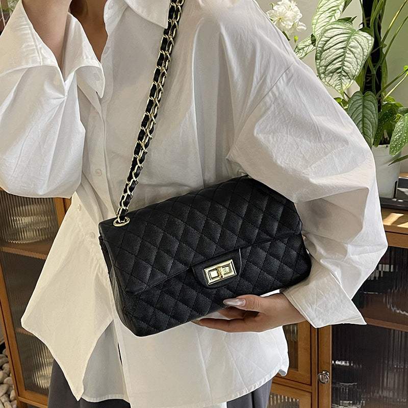 Women's Classic Style Diamond Pattern Chain Fashion Large Small Square Bags