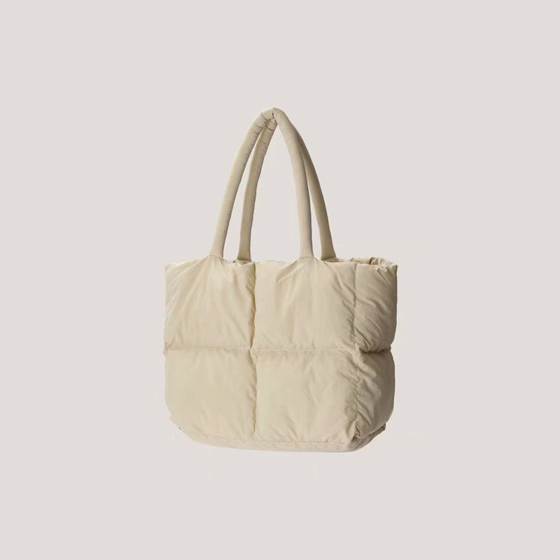 Puff Cotton Pillow Down Versatile Large Capacity Women's Shoulder Bag