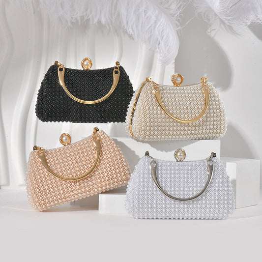 Pearl Hand Banquet Dress Temperament High Dinner Bag