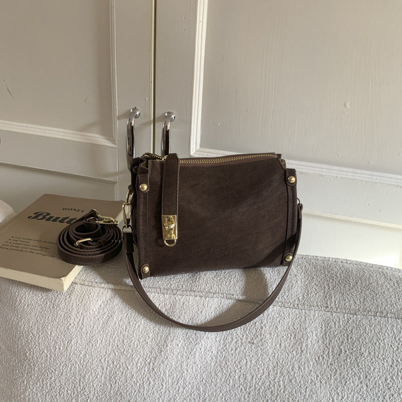Women's Korean Retro Popular Stylish Good Texture Women's Shoulder Bag