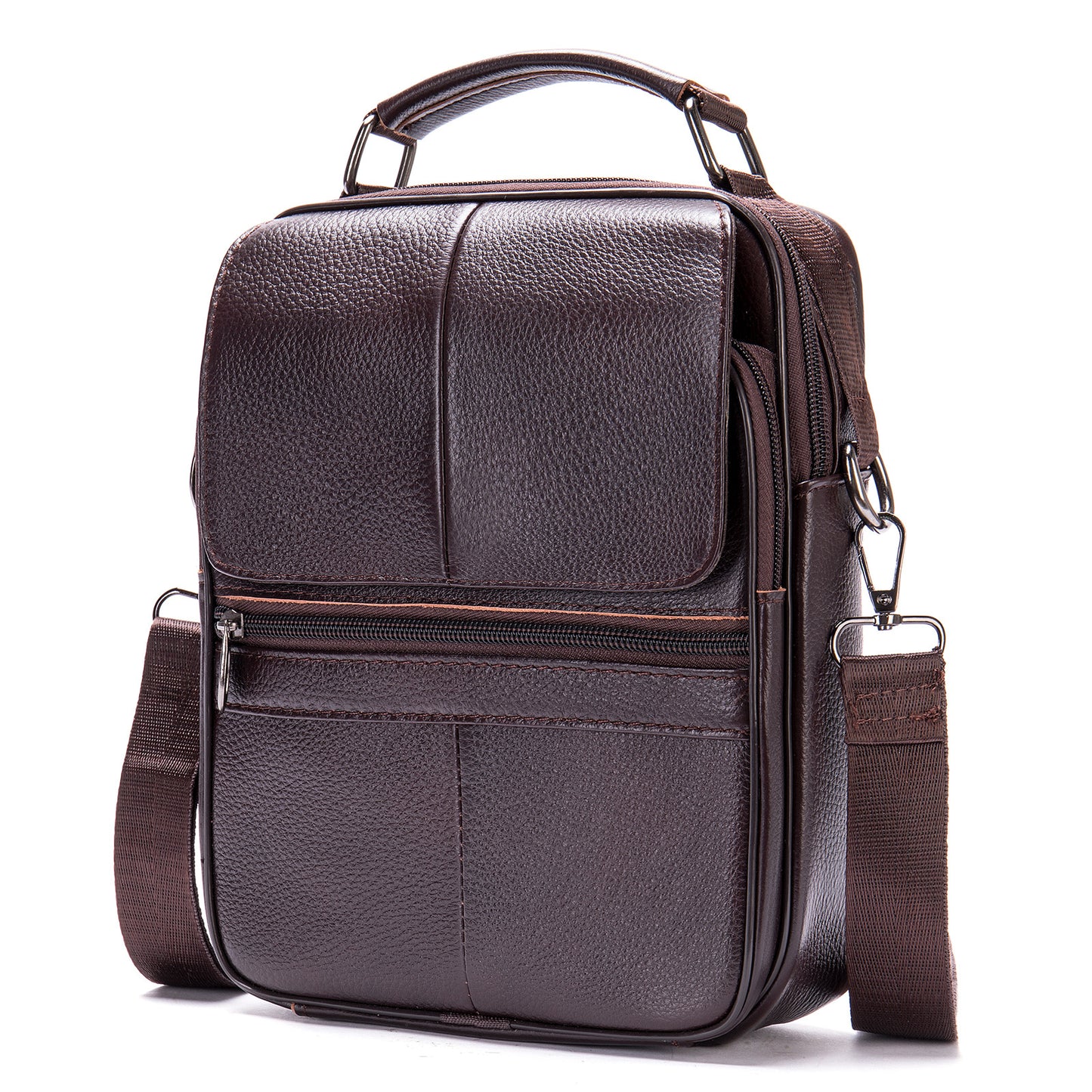 Men's First Layer Cowhide High Sense Fashion Retro Men's Shoulder Bag