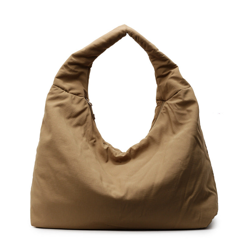 Soft Glutinous Large Capacity Nylon Cloth Tote Bag