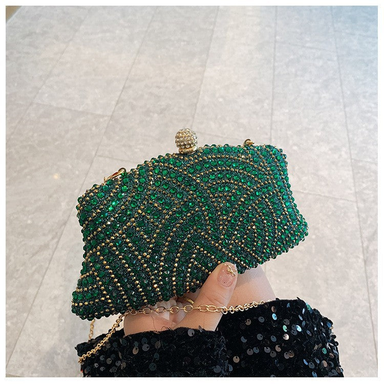Fashion Shiny Rhinestone High Sense Party Dinner Bag
