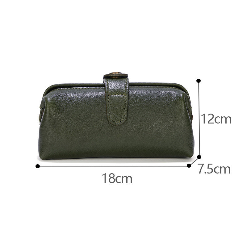 Classic Classy Women's Cowhide Clutch High-grade Women's Leather Bag