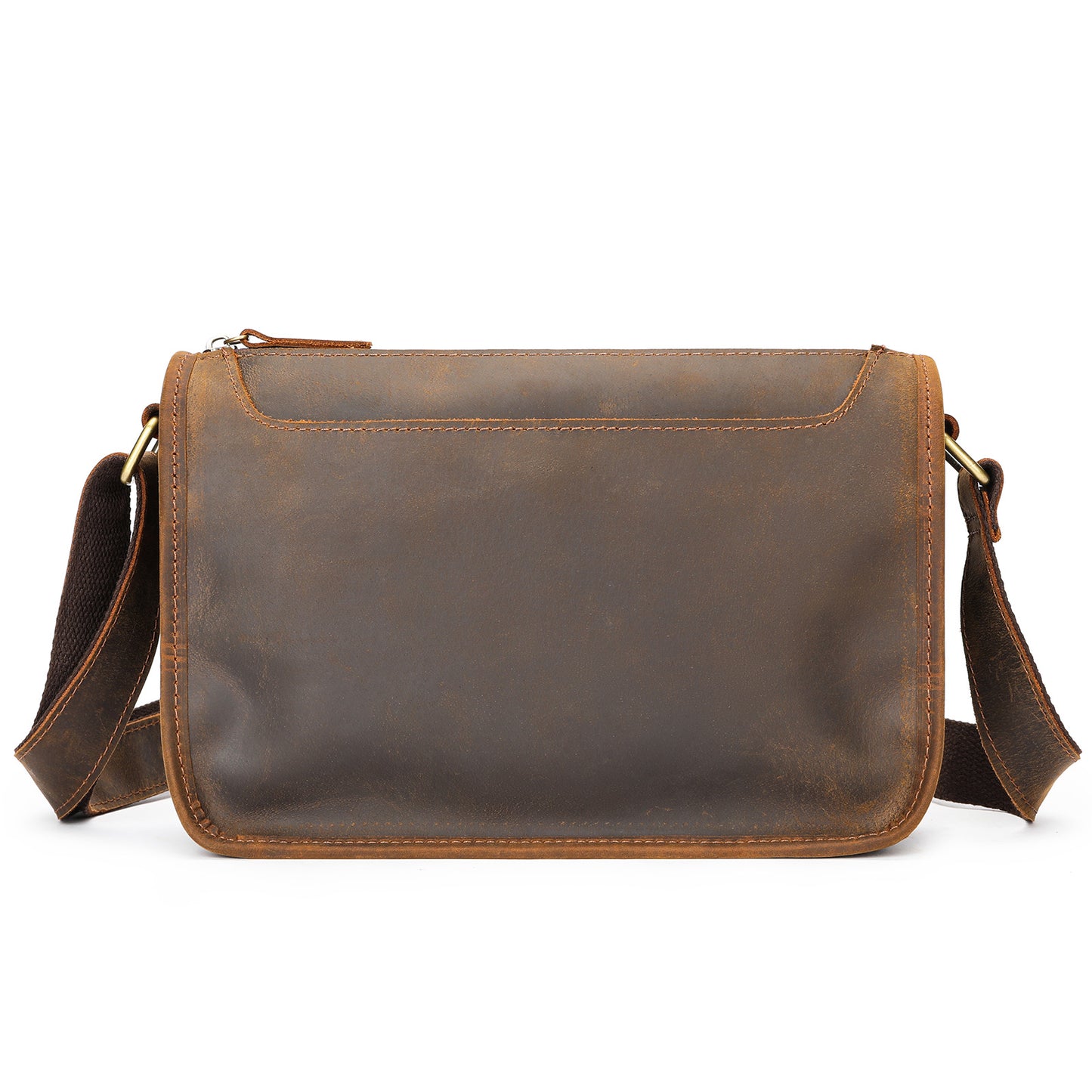 Men's Leather Fashion Crazy Horse First Layer Cowhide Men's Shoulder Bag