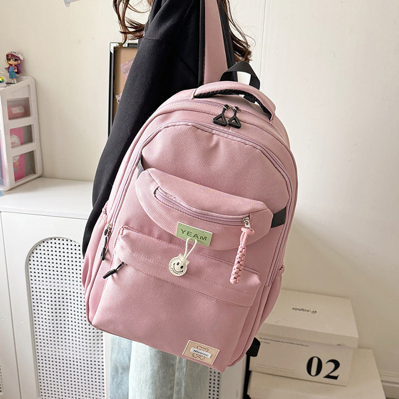 Graceful Large Capacity Portable Computer Thickening College Student Schoolbag