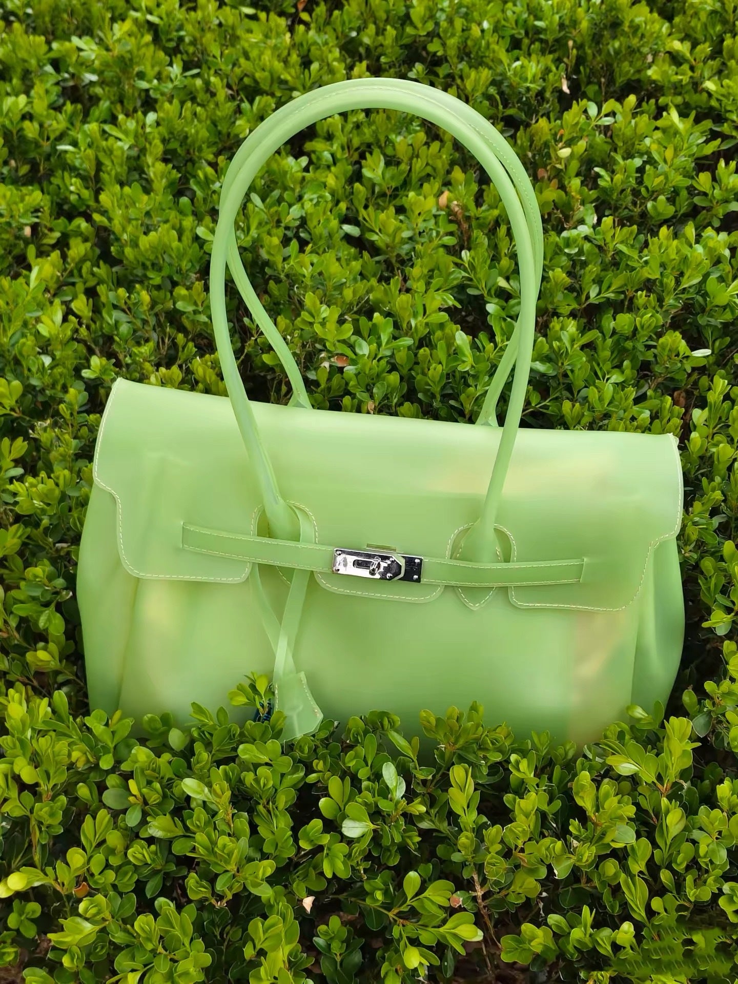 Women's Gel Summer Commuter Fashion Transparent Large Capacity Bags