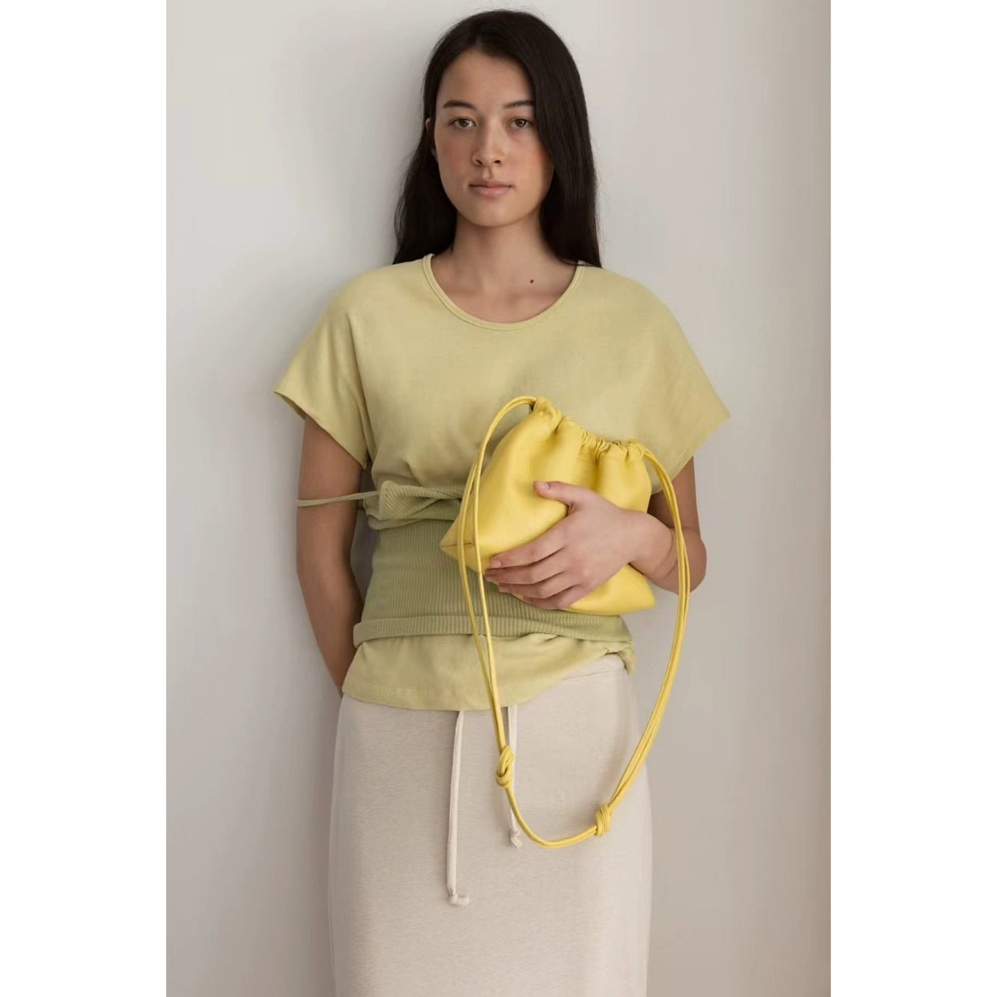 Spring Designer Soft Drawstring Multi Cross Women's Messenger Bag