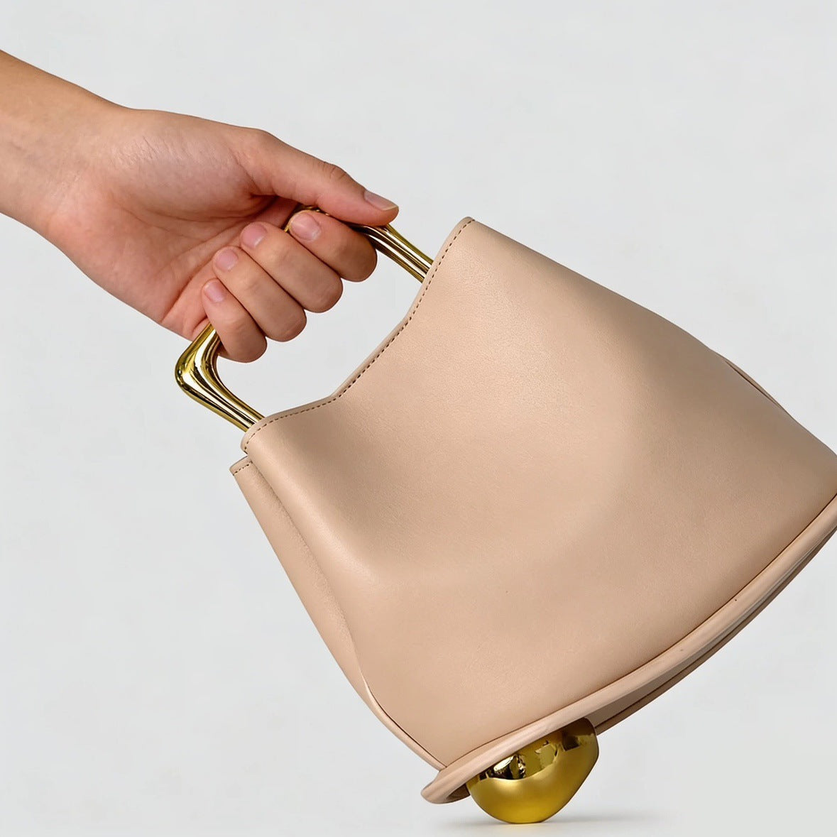 Women's Fashion Metal Portable Irregular Texture Women's Handbag