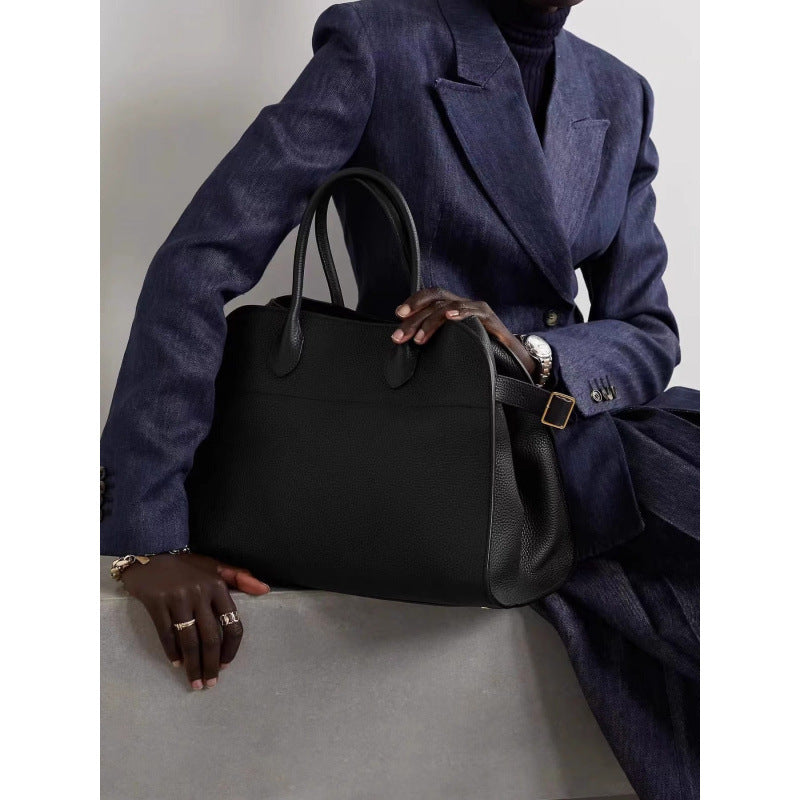 Classy Suede Cowhide Commuter Texture Leather Bags