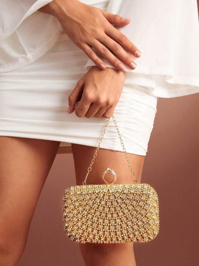 Rhinestone Dinner Clutch Glitter Party Wedding Women's Handbag