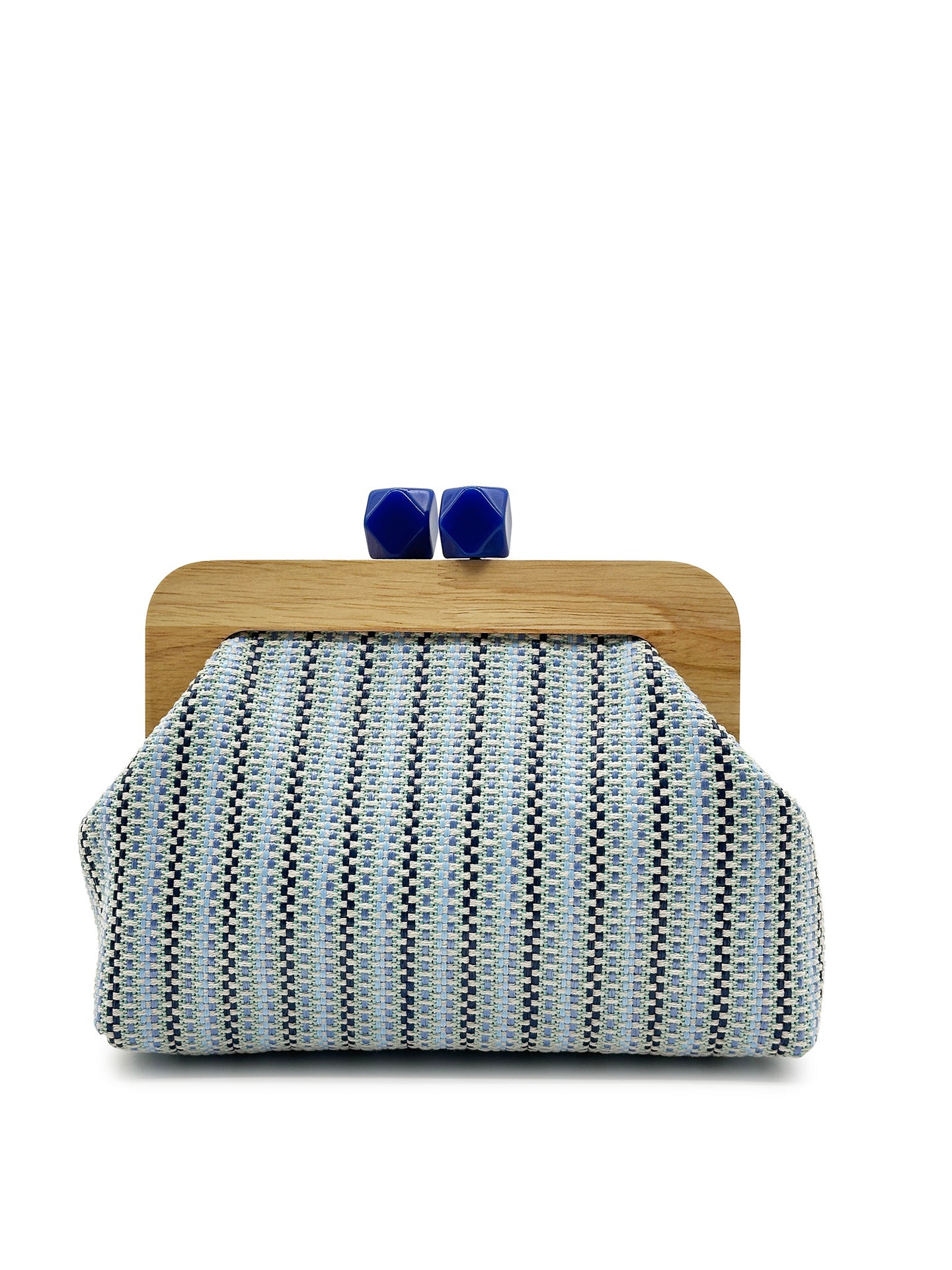 Women's Source Summer Straw Colorful Striped Clip Women's Clutch