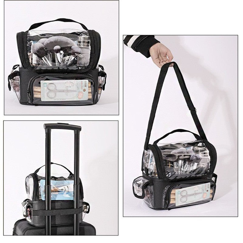 Large Capacity Transparent Portable Out Storage Cosmetic Bags