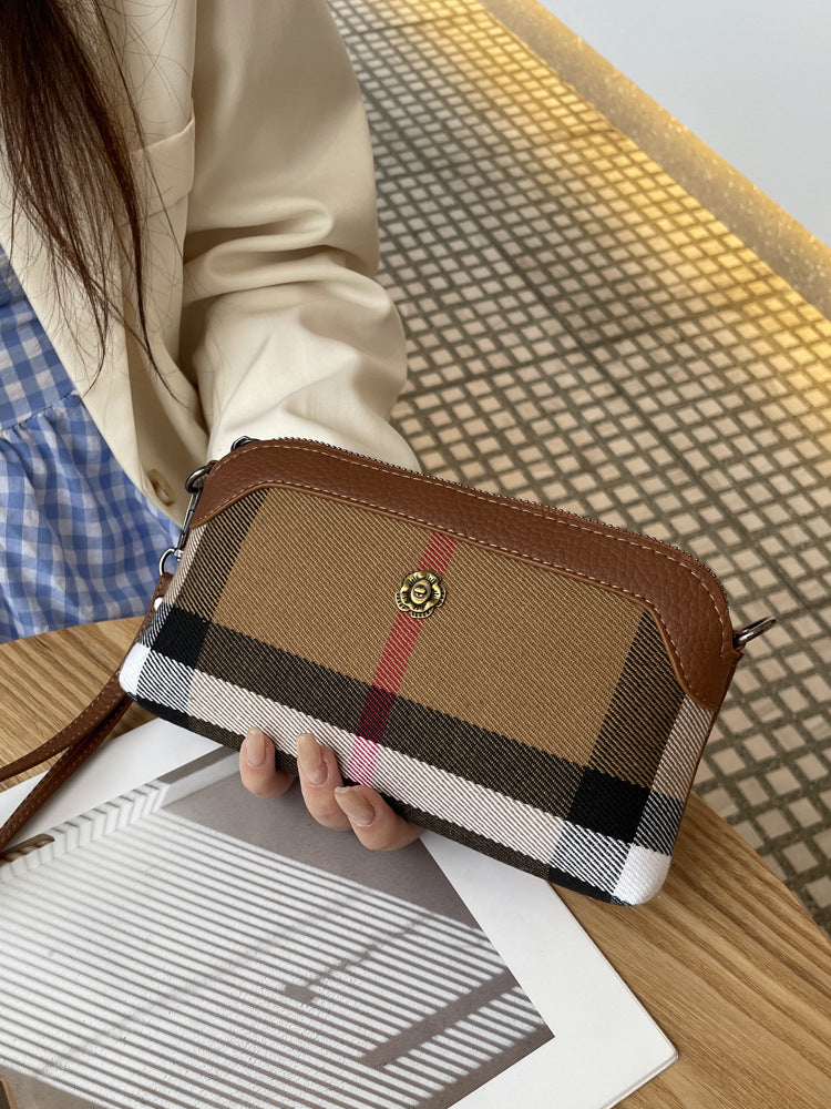 Women's Plaid Good-looking Large Capacity Mobile Light Phone Bags