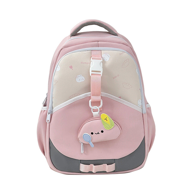 Junior Large Capacity Simple Western Style Leisure Contrast College Student Schoolbag