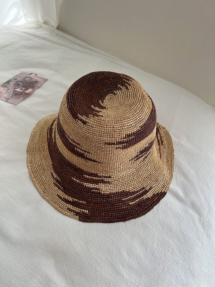 Raffia Hand-woven Hat Female Summer Seaside Vacation Beach Large Shoulder Bags