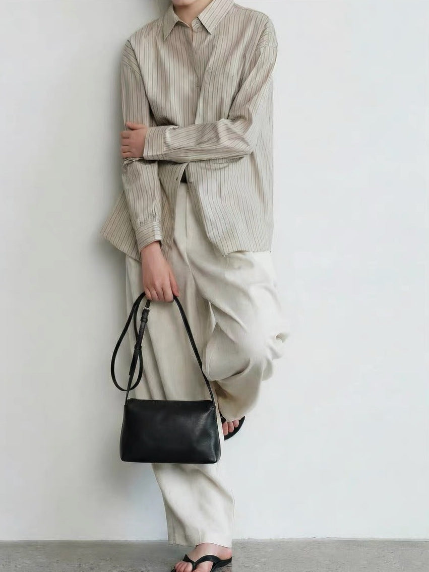 Niche Style Top Layer Cowhide Envelope Women's Messenger Bag