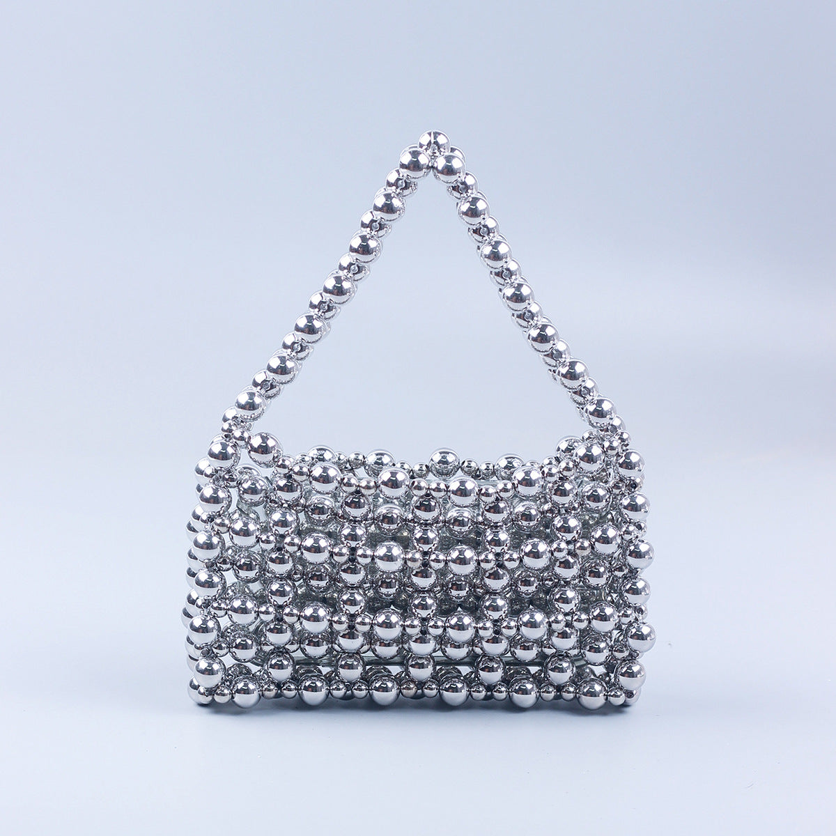 Women's Handmade Beaded Weave Imitation Pearl Retro Women's Handbag