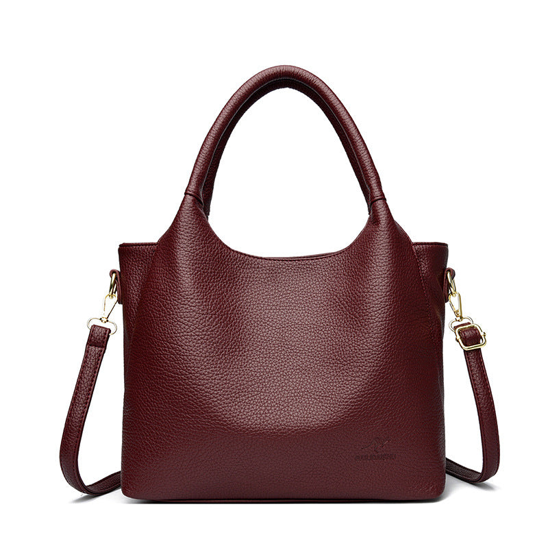 Women's Leather Pattern Fashion Simple Commuter Vegetable Basket Women's Handbag