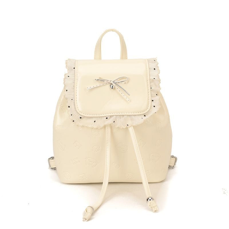 Korean Style Sweet Bow Female Design Cute Kitten Leisure Backpack
