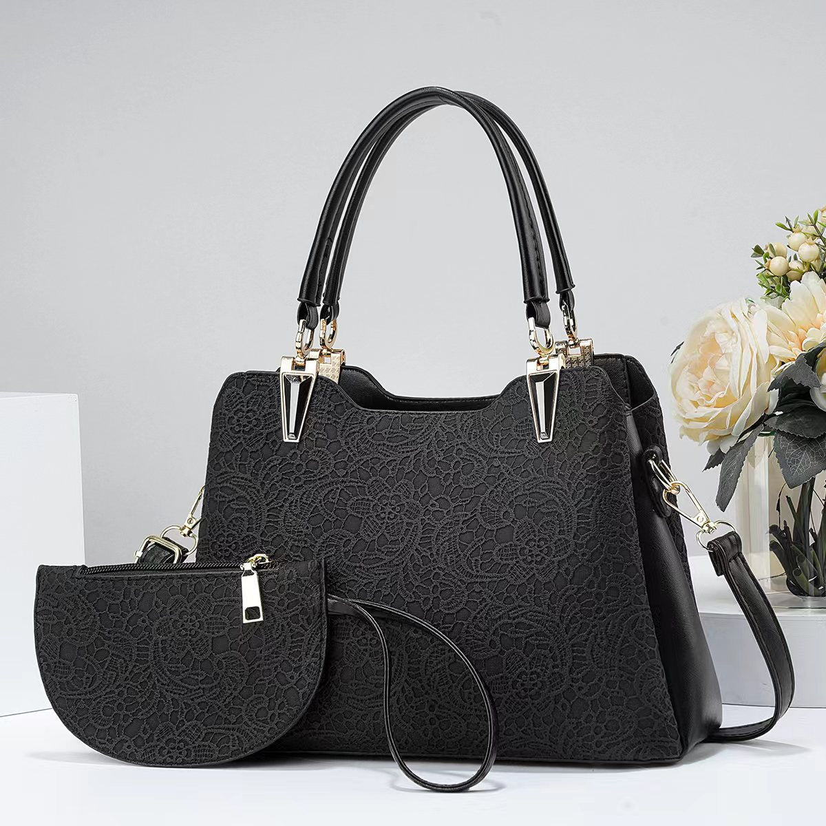 Women's Capacity Elegant Two-piece Set Portable Fashion Bags