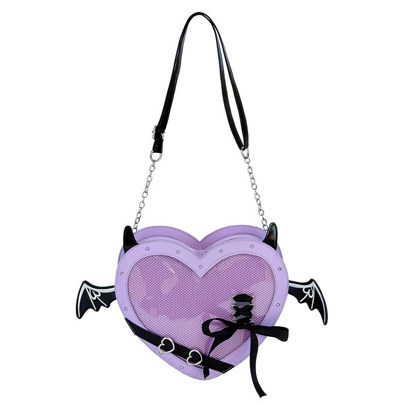 Style Snack Volume Heart-shaped Cartoon Two-dimensional Backpacks
