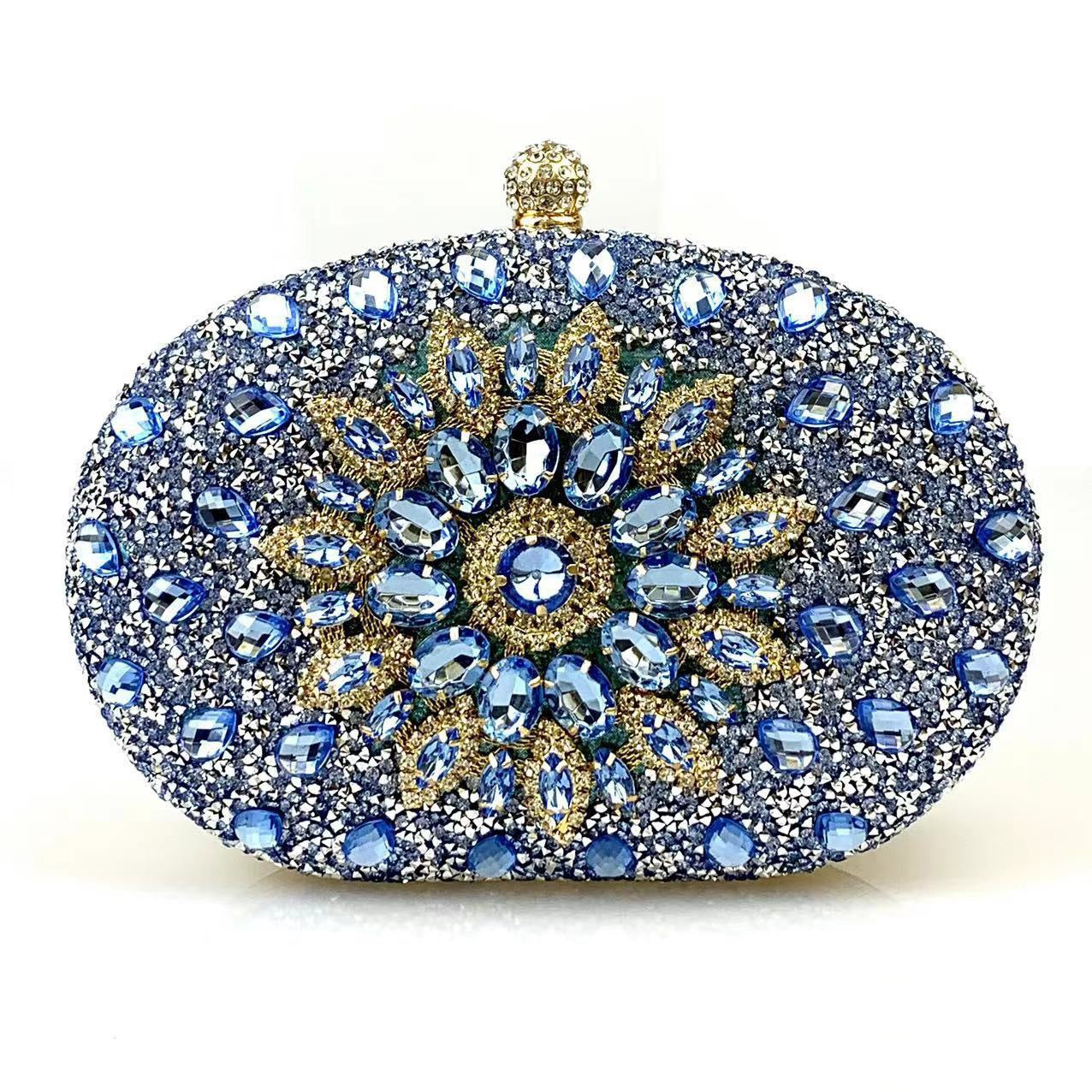 Classy Sunflower Banquet Clutch Dress Diamond Handbags