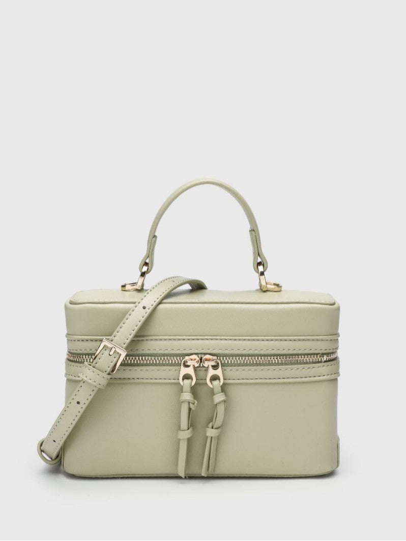Women's Z Home Contrast Color Portable Retro Small Square Bags